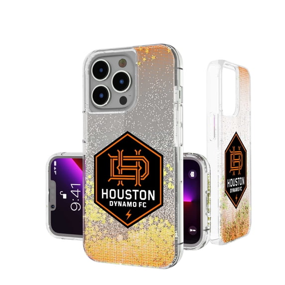 Keyscaper Houston Dynamo FC Linen Logo iPhone Glitter Case