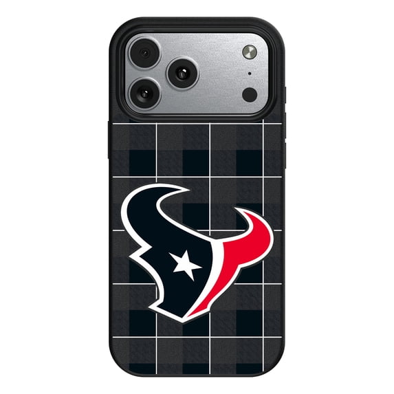 Keyscaper Houston Texans Plaid Magnetic Bump iPhone Case