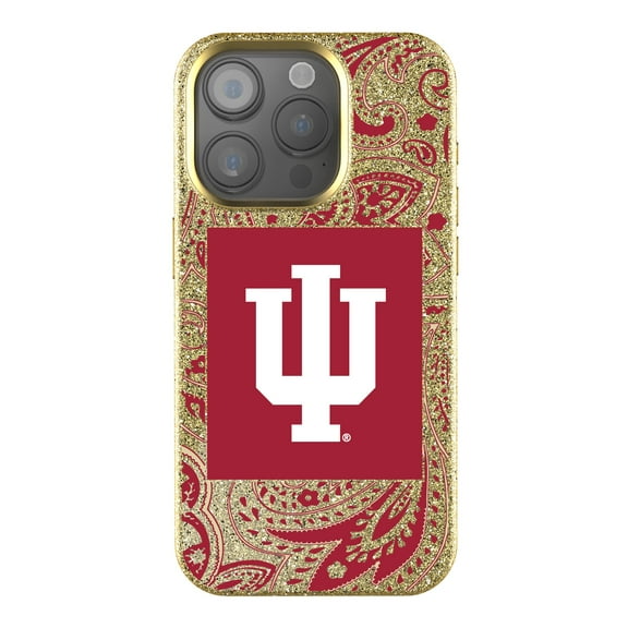 Keyscaper Indiana Hoosiers Paisley Bling iPhone Case