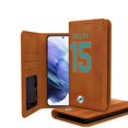 thumbnail image 1 of Keyscaper Jaelan Phillips Brown Miami Dolphins Galaxy Folio Case, 1 of 1