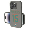 thumbnail image 1 of Keyscaper Jaelan Phillips Gray Miami Dolphins Ready Soft Touch iPhone Case, 1 of 7