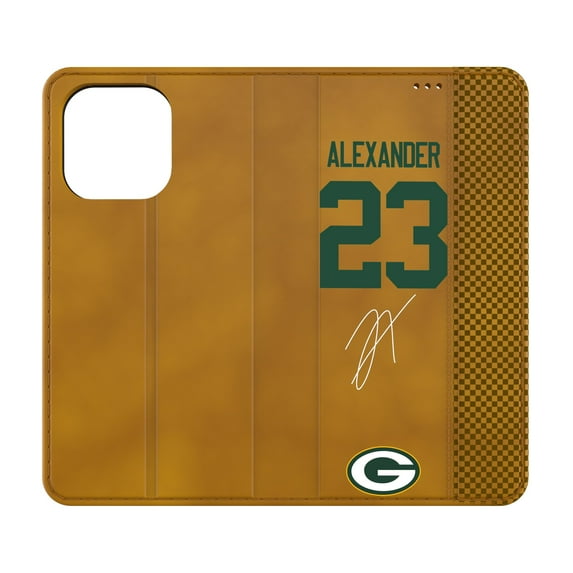 Keyscaper Jaire Alexander Brown Green Bay Packers Folio iPhone Case