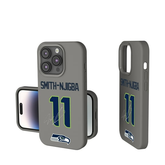 Keyscaper Jaxon Smith-Njigba Gray Seattle Seahawks Ready Soft Touch iPhone Case