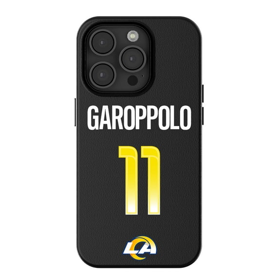 Keyscaper Jimmy Garoppolo-Black Los Angeles Rams iPhone Magnetic Bump Case