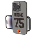 thumbnail image 1 of Keyscaper Joel Bitonio Gray Cleveland Browns Ready Soft Touch iPhone Case, 1 of 7