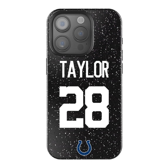 Keyscaper Jonathan Taylor Black Indianapolis Colts Bling iPhone Case