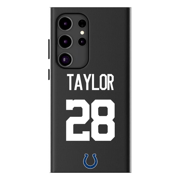 Keyscaper Jonathan Taylor Black Indianapolis Colts Galaxy Magnetic Bump Case
