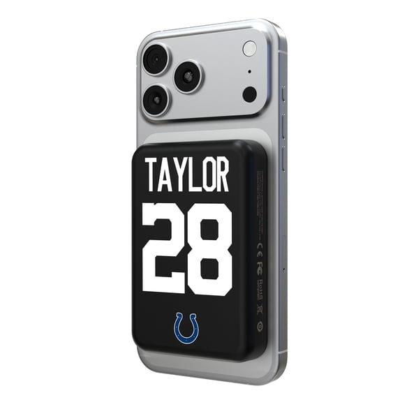 Keyscaper Jonathan Taylor Indianapolis Colts 5000mAh Wireless Magnetic Power Bank