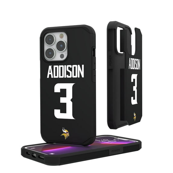 Keyscaper Jordan Addison Minnesota Vikings iPhone Rugged Case