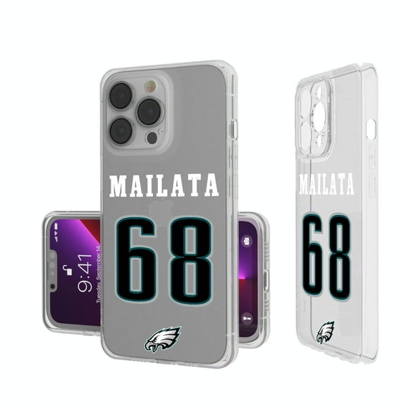 Keyscaper Jordan Mailata Philadelphia Eagles iPhone Clear Case