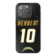 thumbnail image 1 of Keyscaper Justin Herbert Black Los Angeles Chargers Bling iPhone Case, 1 of 1