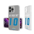 thumbnail image 1 of Keyscaper Justin Herbert Los Angeles Chargers iPhone Clear Case, 1 of 1