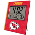 thumbnail image 1 of Keyscaper Kansas City Chiefs Cross Hatch Digital Desk Clock, 1 of 2