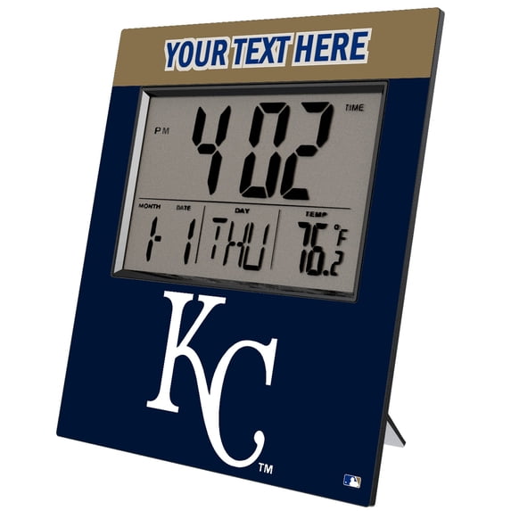 Keyscaper Kansas City Royals Personalized Digital Desk Clock