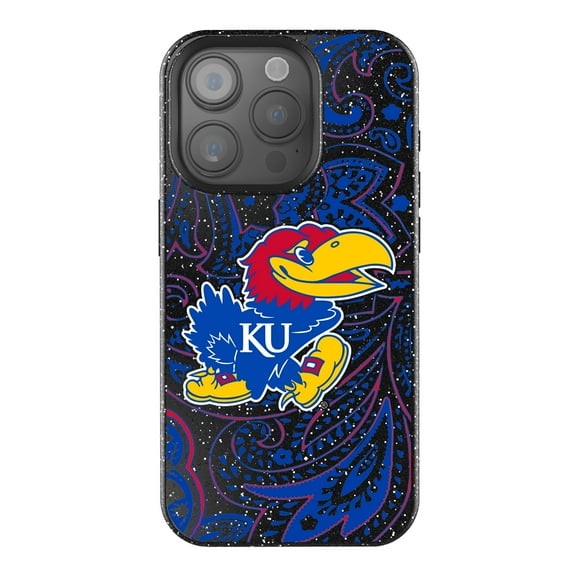 Keyscaper Kansas Jayhawks Paisley Bling iPhone Case