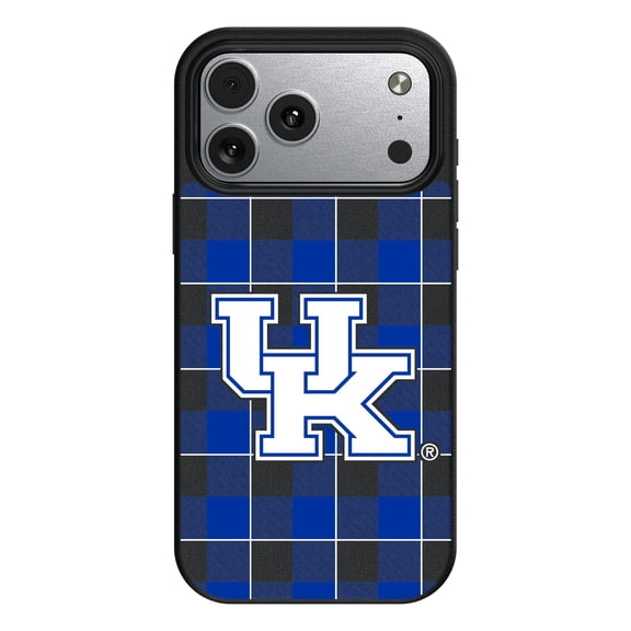 Keyscaper Kentucky Wildcats Plaid Magnetic Bump iPhone Case