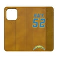thumbnail image 1 of Keyscaper Khalil Mack Brown Los Angeles Chargers Folio iPhone Case, 1 of 7