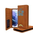 thumbnail image 1 of Keyscaper Khalil Mack Brown Los Angeles Chargers Galaxy Folio Case, 1 of 1