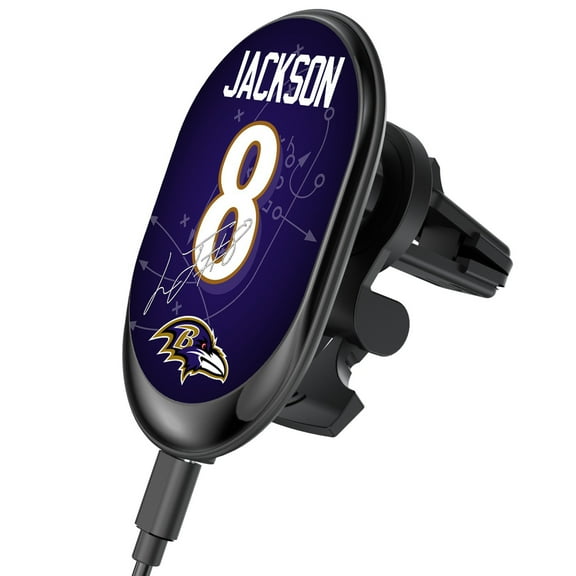 Keyscaper Lamar Jackson Baltimore Ravens Wireless Magnetic Car Charger