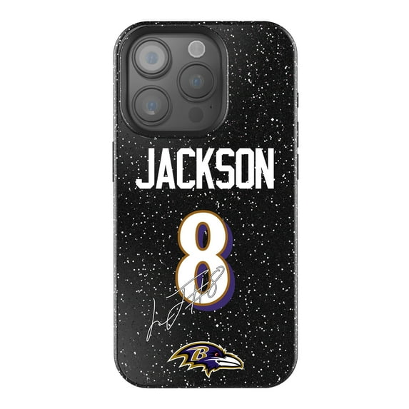Keyscaper Lamar Jackson Black Baltimore Ravens Bling iPhone Case