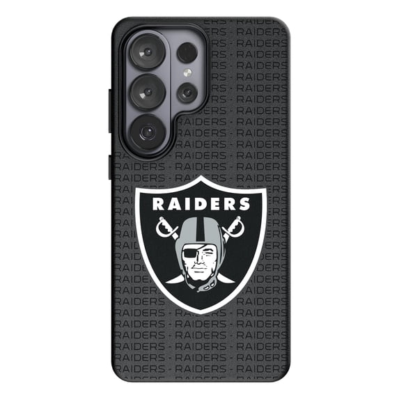 Keyscaper Las Vegas Raiders Text Backdrop Galaxy Magnetic Bump Case