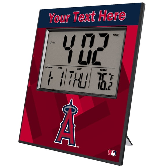 Keyscaper Los Angeles Angels Personalized Digital Desk Clock