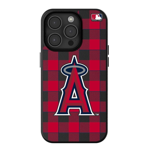 Keyscaper Los Angeles Angels Plaid Magnetic Bump iPhone Case