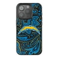 thumbnail image 1 of Keyscaper Los Angeles Chargers Paisley Bling iPhone Case, 1 of 1