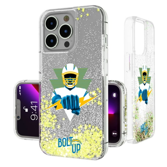 Keyscaper Los Angeles Chargers iPhone Glitter Case