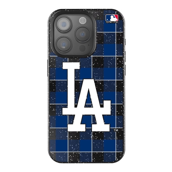 Keyscaper Los Angeles Dodgers Plaid Bling iPhone Case