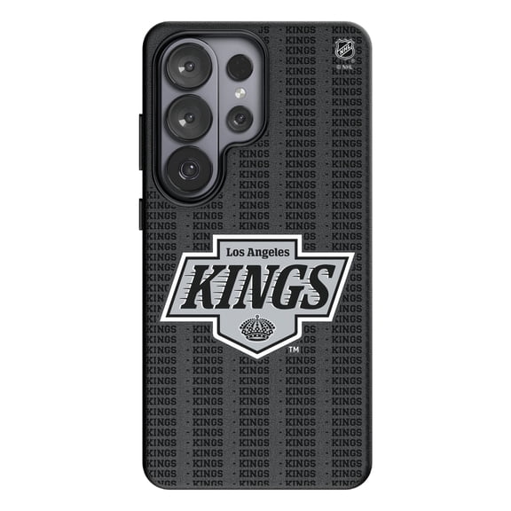 Keyscaper Los Angeles Kings Text Backdrop Galaxy Magnetic Bump Case