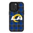thumbnail image 1 of Keyscaper Los Angeles Rams Plaid Magnetic Bump iPhone Case, 1 of 1