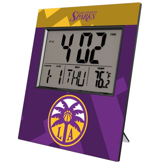 Keyscaper Los Angeles Sparks Color Block Digital Desk Clock