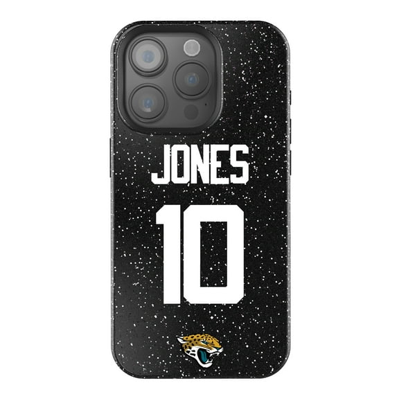 Keyscaper Mac Jones Black Jacksonville Jaguars Bling iPhone Case