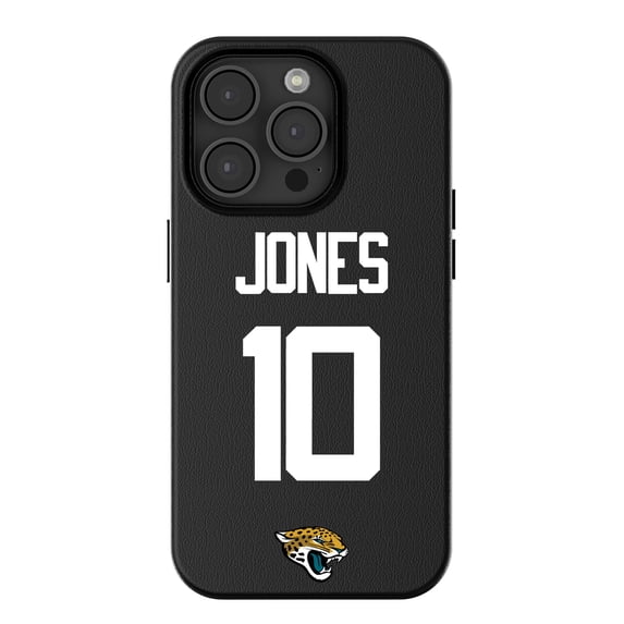 Keyscaper Mac Jones-Black Jacksonville Jaguars iPhone Magnetic Bump Case