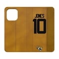 thumbnail image 1 of Keyscaper Mac Jones Brown Jacksonville Jaguars Folio iPhone Case, 1 of 7