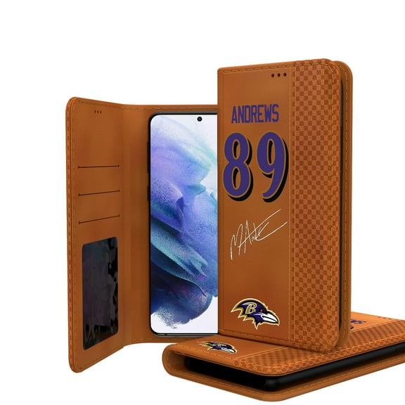 Keyscaper Mark Andrews Brown Baltimore Ravens Galaxy Folio Case