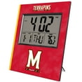 thumbnail image 1 of Keyscaper Maryland Terrapins Cross Hatch Digital Desk Clock, 1 of 2