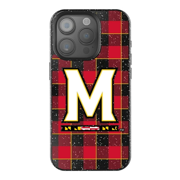 Keyscaper Maryland Terrapins Plaid Bling iPhone Case