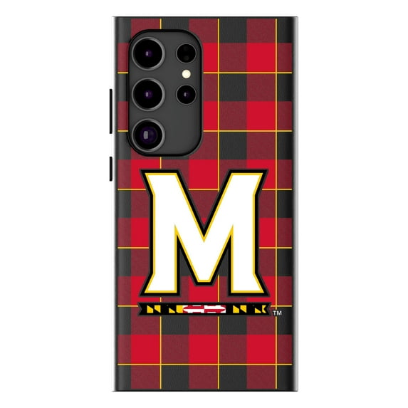 Keyscaper Maryland Terrapins Plaid Galaxy Magnetic Bump Case