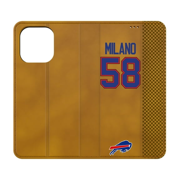 Keyscaper Matt Milano Brown Buffalo Bills Folio iPhone Case
