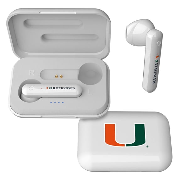 Keyscaper Miami Hurricanes Wireless TWS Insignia Design Earbuds