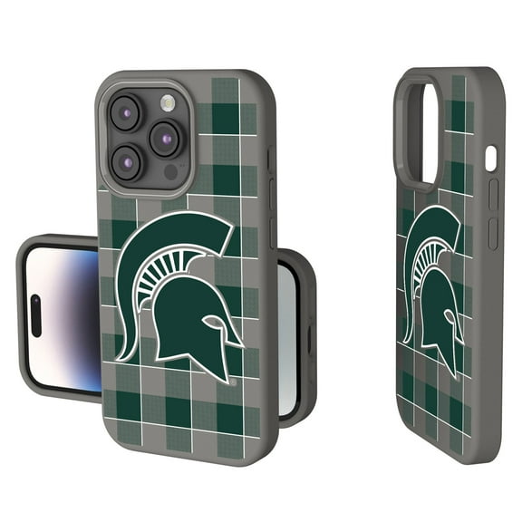 Keyscaper Michigan State Spartans Plaid Soft Touch iPhone Case