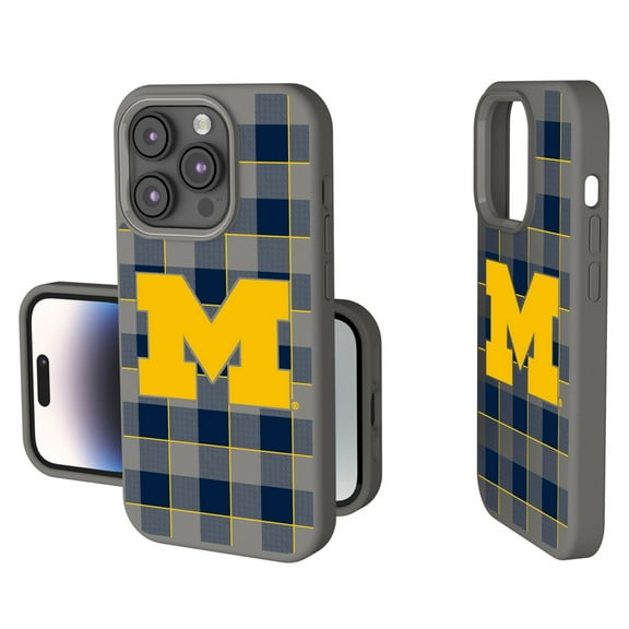 Keyscaper Michigan Wolverines Plaid Soft Touch iPhone Case