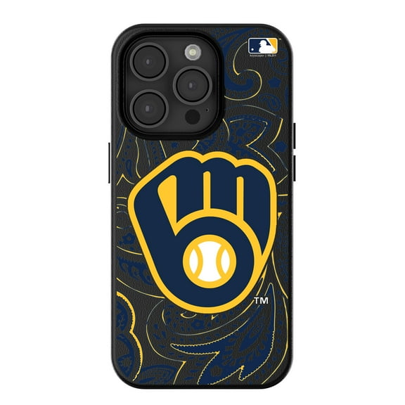 Keyscaper Milwaukee Brewers Paisley iPhone Magnetic Bump Case