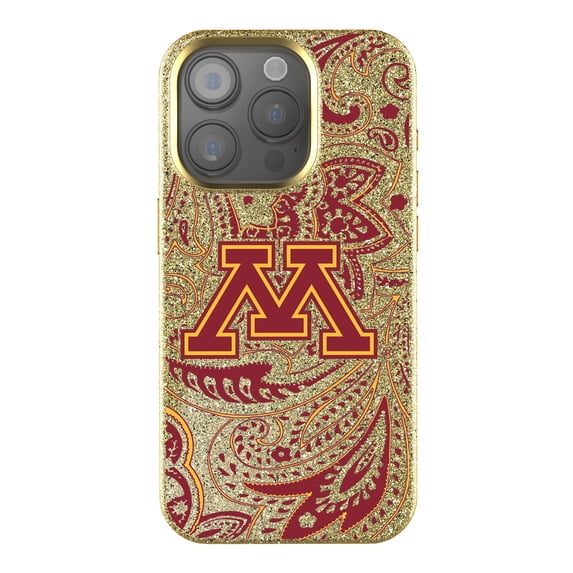 Keyscaper Minnesota Golden Gophers Paisley Bling iPhone Case