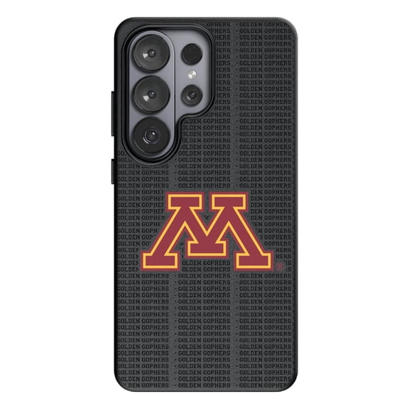 Keyscaper Minnesota Golden Gophers Text Backdrop Galaxy Magnetic Bump Case