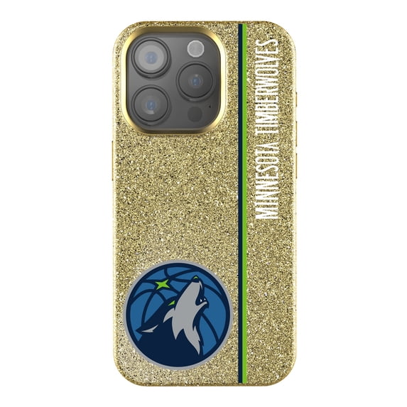 Keyscaper Minnesota Timberwolves Sidebar Gold Bling iPhone Case