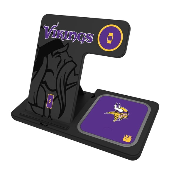 Keyscaper Minnesota Vikings 3-In-1 Wireless Charger