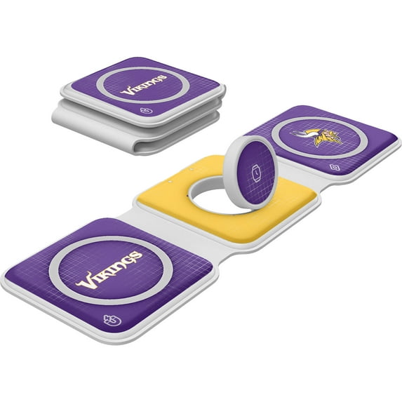 Keyscaper Minnesota Vikings 3-in-1 Foldable Charger